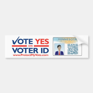 Bumper Sticker - Vote YES on Voter ID