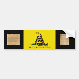 Bumper Sticker w/ Gadsden Flag-Dont Tread On Me