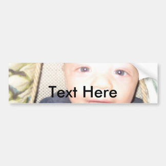 Bumper Sticker with Custom Text and Image