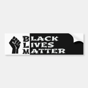 Bumper Sticker with message Black Lives Matter