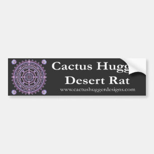 Bumper Sticker with Nightblooming Mandala