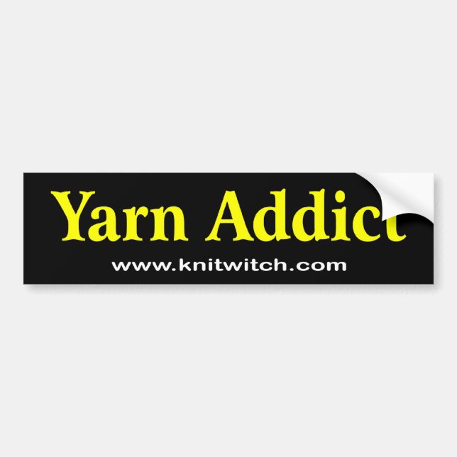 Bumper Sticker - Yarn Addict (Front)