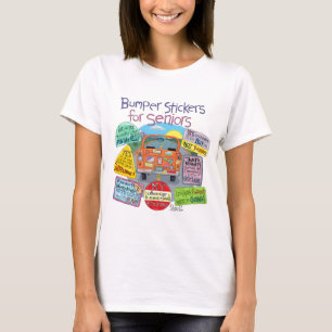 Bumper Stickers For Seniors Cartoon T-Shirt