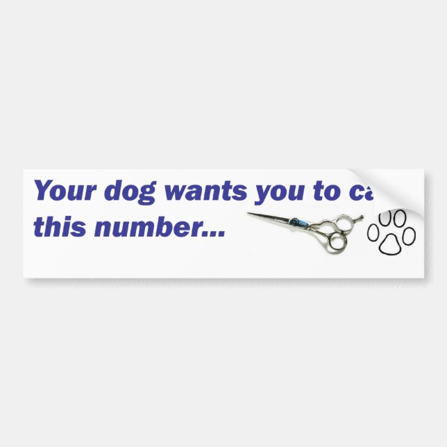 Bumper - Your Dog Wants You to Call... Bumper Sticker (Front)