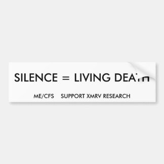 bumpersticker-silence bumper sticker