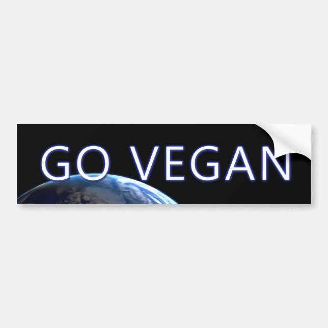 bumpersticker-VEGAN3 Bumper Sticker (Front)