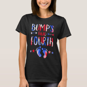 Bump's First 4th Of July Pregnancy Independence Da T-Shirt