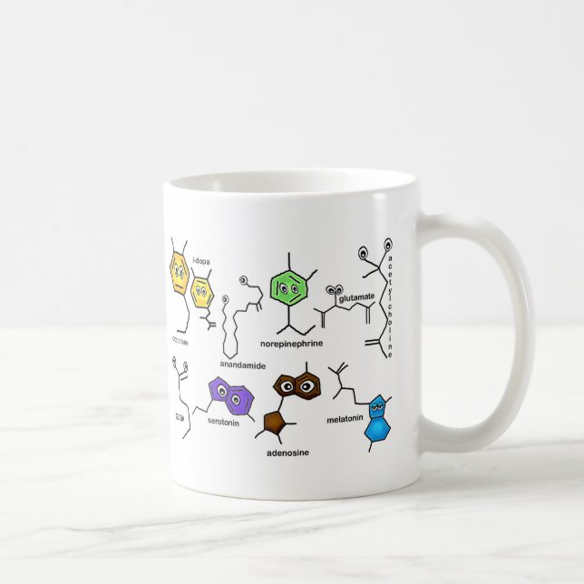 Bumpy Neurotransmitters Coffee Mug (Right)