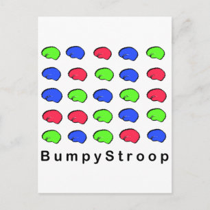 Bumpy Stroop Postcard