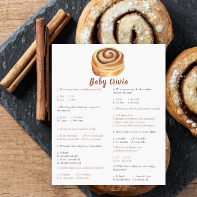 Bun baby shower - Baby Trivia Game (Creator Uploaded)