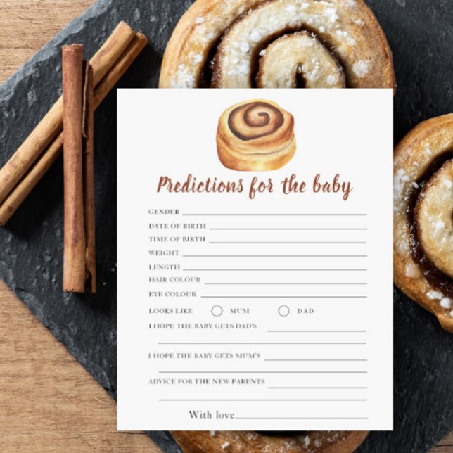 Bun baby shower - predictions and advice baby (Creator Uploaded)