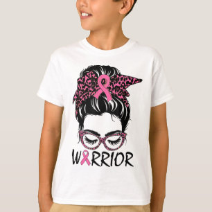 Bun Breast Cancer Wear Pink Warrior  T-Shirt