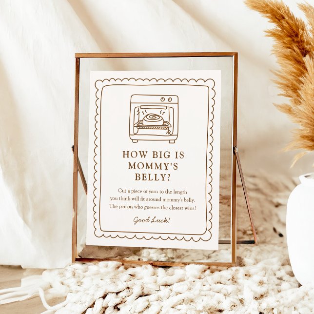 Bun in the Oven Baby Shower Belly Sign (Creator Uploaded)