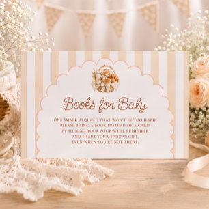 Bun in the Oven Baby Shower Books for Baby Enclosure Card