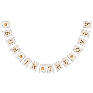 Bun In The Oven Baby Shower Bunting