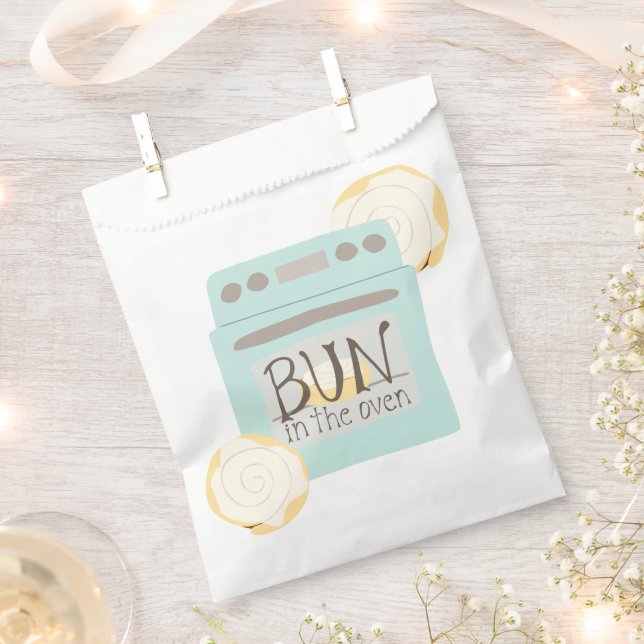 Bun in the Oven Baby Shower Favour Bags (Clipped)
