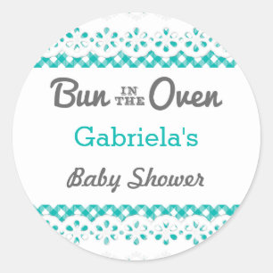 Bun In The Oven Baby Shower Favour Sticker