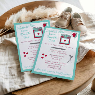 Bun in the Oven Baby Shower Invitation