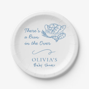 Bun in the Oven Baby Shower Rustic Napkins Paper Plate