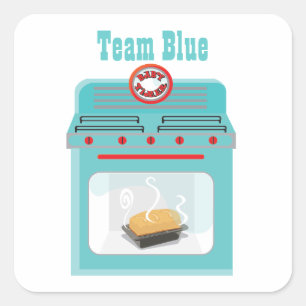 "Bun in the oven" Baby Shower Stickers