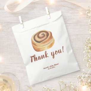Bun in the oven Baby Shower Thank you Favour Bags