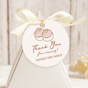 Bun in the Oven Bakery Baby Shower Thank You Favour Tags