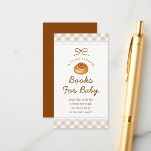Bun In The Oven Books For Baby Baby Shower Enclosure Card