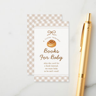 Bun In The Oven Books For Baby Baby Shower Enclosure Card