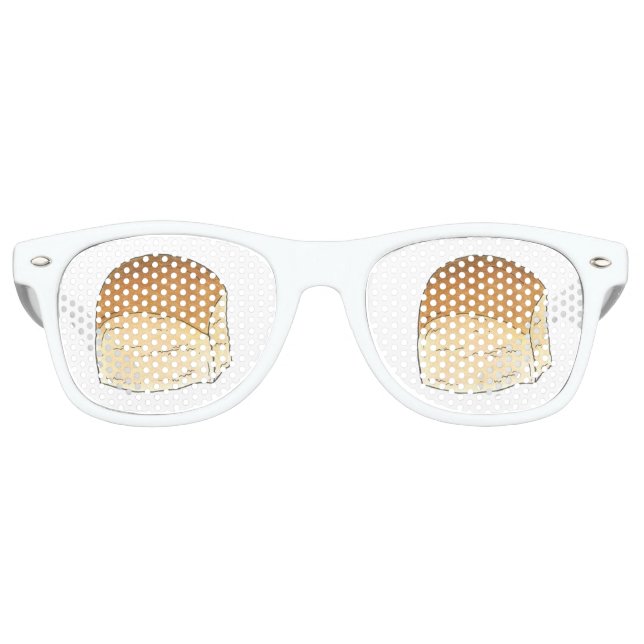 Bun in The Oven Bread Dinner Roll Baby Shower Retro Sunglasses (Front)