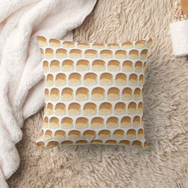 Bun in The Oven Bread Dinner Rolls Baby Shower Cushion (Blanket)