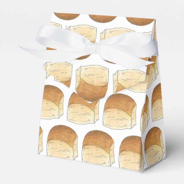 Bun in The Oven Bread Dinner Rolls Baby Shower Favour Box (Front Side)