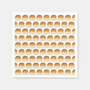 Bun in The Oven Bread Dinner Rolls Baby Shower Napkin