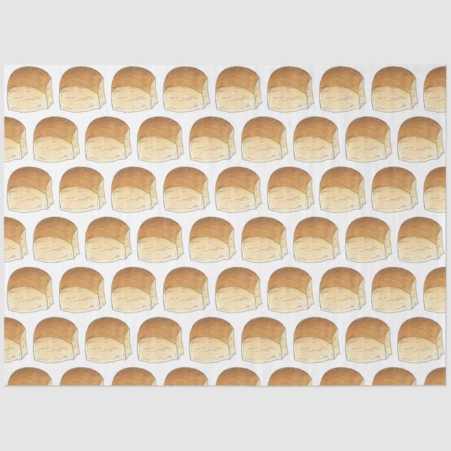 Bun in The Oven Bread Dinner Rolls Baby Shower Tissue Paper (Front)