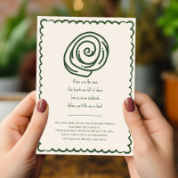 Bun In The Oven Doodle Poem Neutral Baby Shower