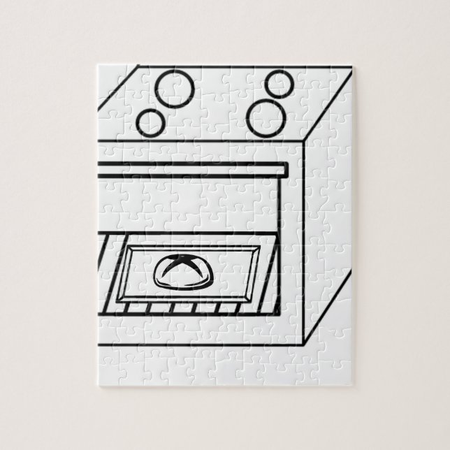 bun in the oven, funny baby in mother pregnant mum jigsaw puzzle (Vertical)