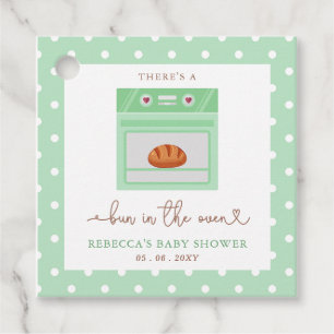 Bun In The Oven Gender Neutral Baby Shower Favour Tags