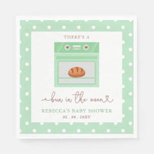 Bun In The Oven Gender Neutral Baby Shower Napkin