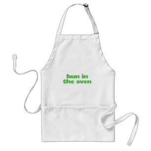 Bun In the Oven - green Standard Apron