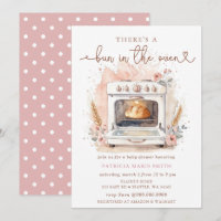 Bun In The Oven Pink Baby Girl Baby Shower