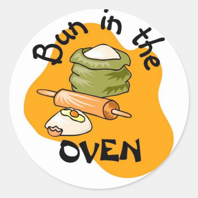 Bun in the Oven Sticker (Front)