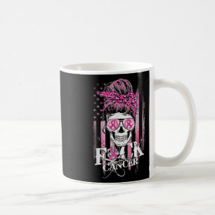 Bun Skull Breast Cancer Awareness Cancer Coffee Mug