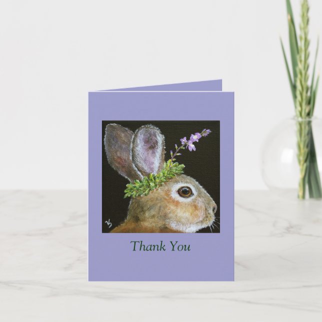 bun, Thank You note card (Front)