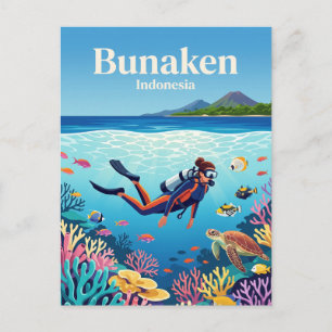 Bunaken National Park Indonesia Postcard