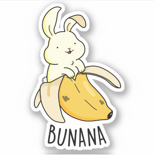 Bunana Funny Bunny In A Banana Pun  (Front)
