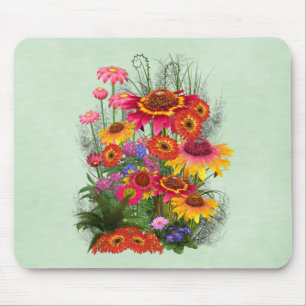 Bunch of beautiful flowers.. mouse mat