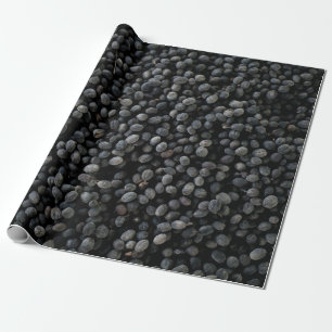 Bunch of black beans wrapping paper