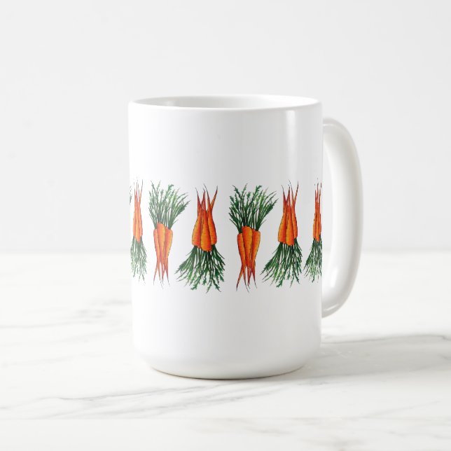 Bunch of Carrots Orange Vegetable Veggie Garden Coffee Mug (Front Right)