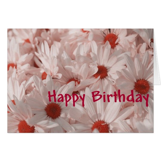 Bunch of Daisies Happy Birthday Greeting Card