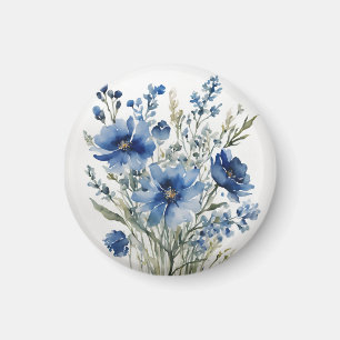 Bunch of Flowers Elegant Watercolor Magnet