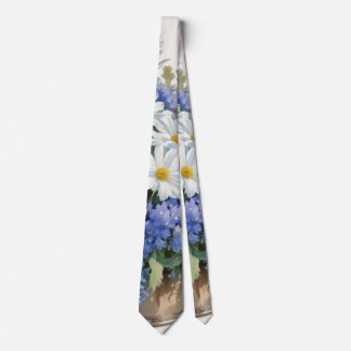 Bunch of Flowers Elegant Watercolor Tie